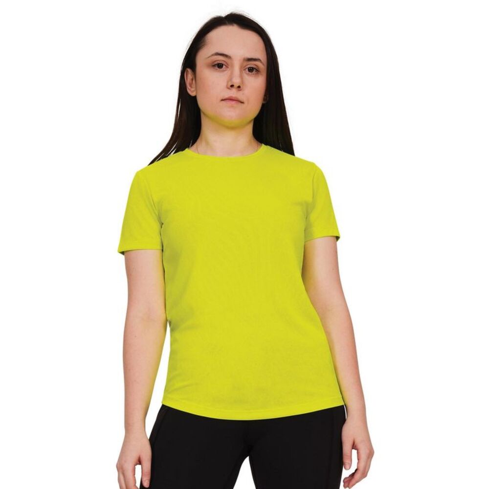 Casual Classics Womens/Ladies Original Tech T-Shirt / Yellow
